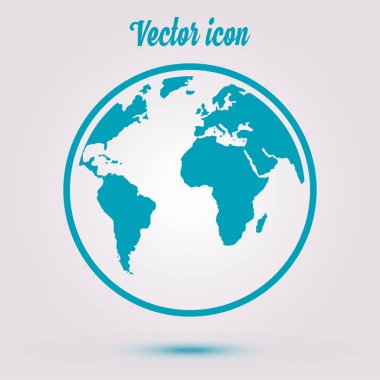 Küre simgesi. Dünya gezegeninde seyahat. Dünya çapında seyahat.