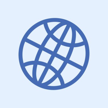 Küre simgesi. Düz tasarım stili dünya vektör simgeler.