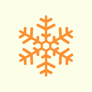 Kar tanesi simgesi. Yılbaşı Dekorasyonu. Tüm Noel ve yeni yıl kutlamak için.