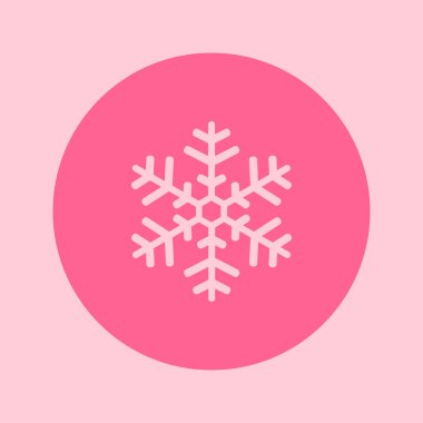 Kar tanesi simgesi. Yılbaşı Dekorasyonu. Tüm Noel ve yeni yıl kutlamak için.