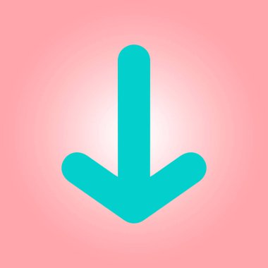 Ok simgesi. Kara navigasyonu için işaretçi yönünü.