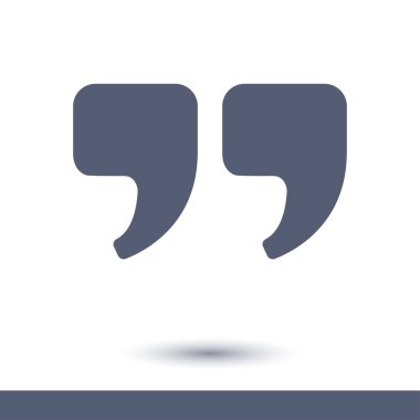 Konuşma simgesini. İletişim sembolü. Sohbet alıntı işareti.