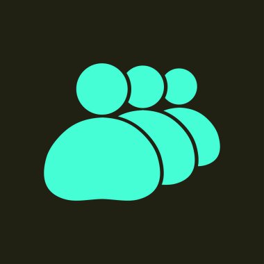 İnsanlar ya da sosyal işareti simgesi. İş en az sosyal gruplar.