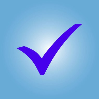 Basit işaretleme simgesi, vektör illüstrasyonu