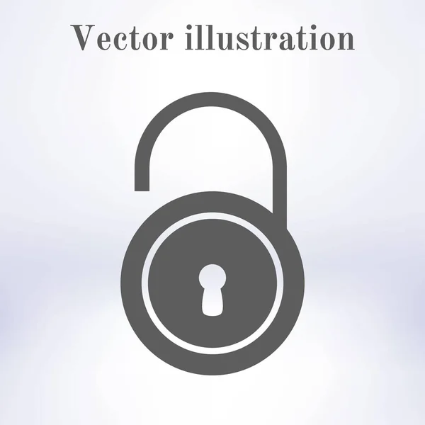 Icône Simple Cadenas Illustration Vectorielle — Image vectorielle