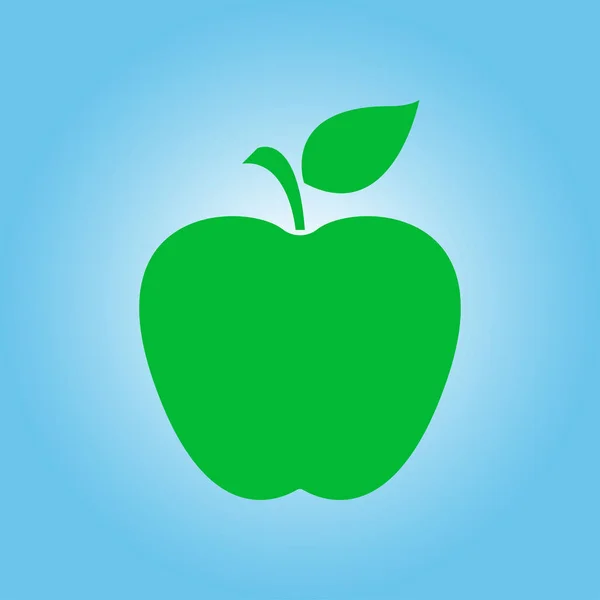 Icône Apple Concept Alimentation Saine Symbole Naturopathie — Image vectorielle