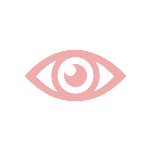 Ícone Ocular Sistema Monitoramento Vigilância Estilo Design Plano —  Vetores de Stock