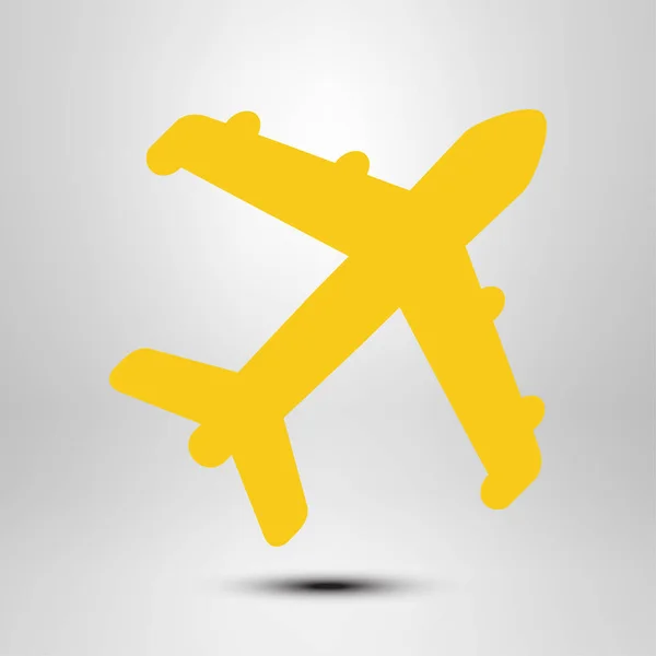Icono Avión Símbolo Viaje Avión Plano Desde Signo Inferior — Archivo Imágenes Vectoriales