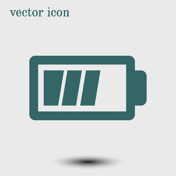 Icono Carga Batería Vector Estilo Diseño Plano — Vector de stock