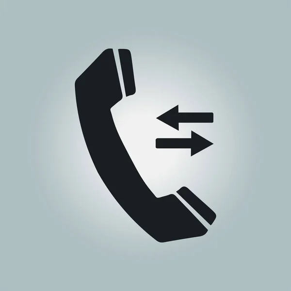 Telefon Symbol Flachen Design Stil Feedback Symbol — Stockvektor