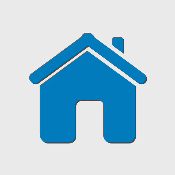 Vector Home Icono Estilo Diseño Plano — Vector de stock