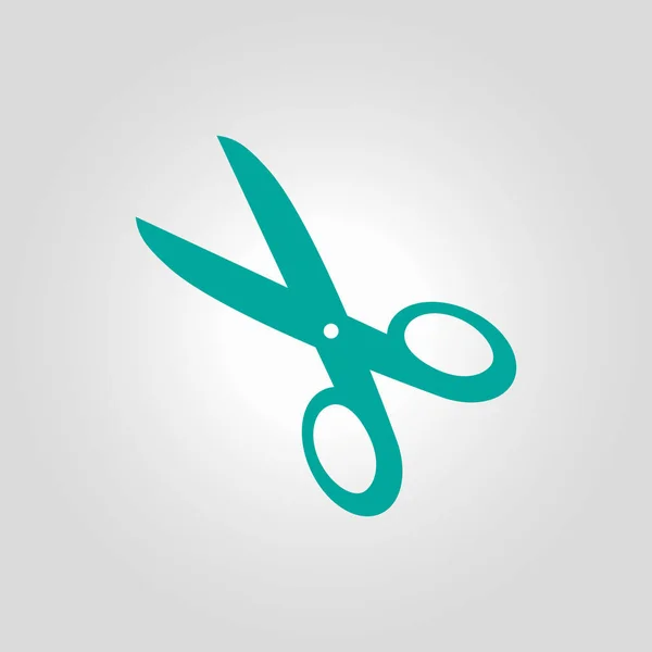 Scissors Icon Mark Cut Here Flat Design — Stock Vector