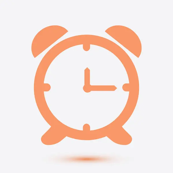 Horas Funcionamento Por Dia Cara Relógio Estilo Design Plano —  Vetores de Stock