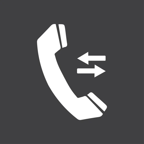 Telefon Symbol Flachen Design Stil Feedback Symbol — Stockvektor