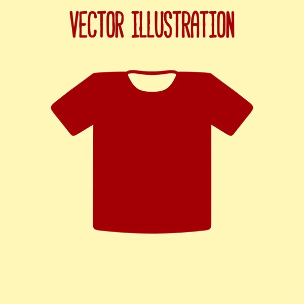 Icono Signo Camiseta Símbolo Ropa Estilo Diseño Plano — Vector de stock