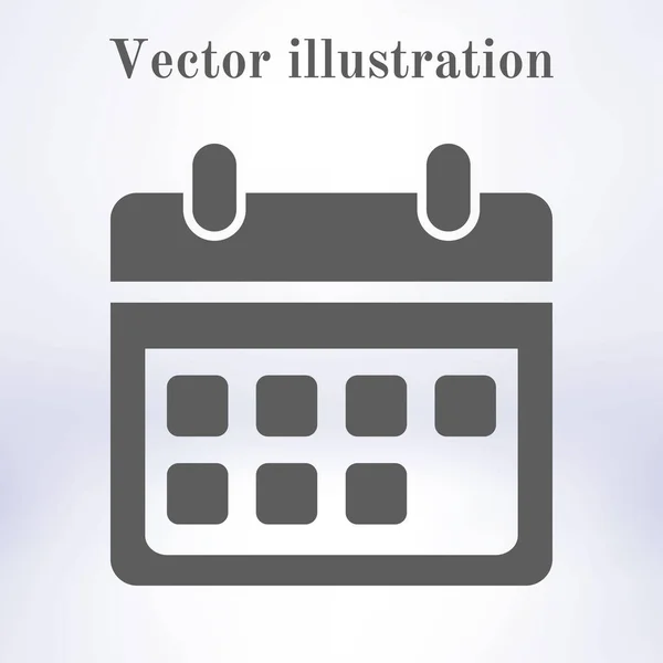 Icône Calendrier Vectoriel Dates Importantes Signent Style Design Plat — Image vectorielle