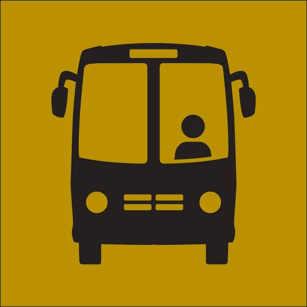 Bus Icon Schoolbus Symbol International Tourist Traffic Comfortable Vehicles — Stock Vector