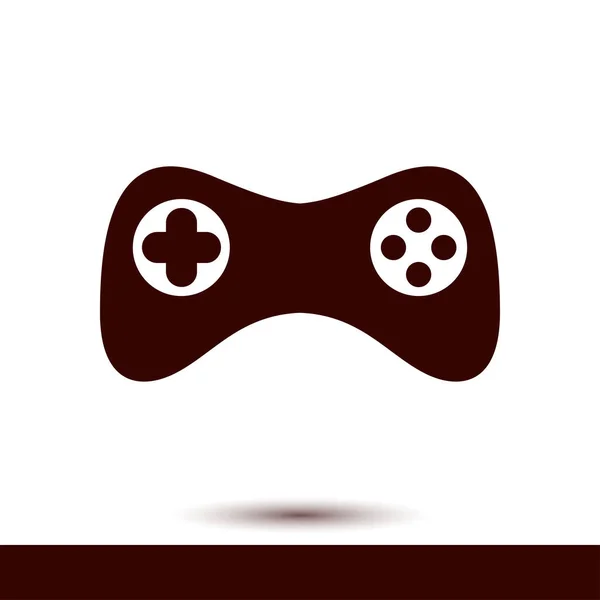 Gamepad Simgesi Vektör Düz Tasarım Stili Joypad Sembolü — Stok Vektör