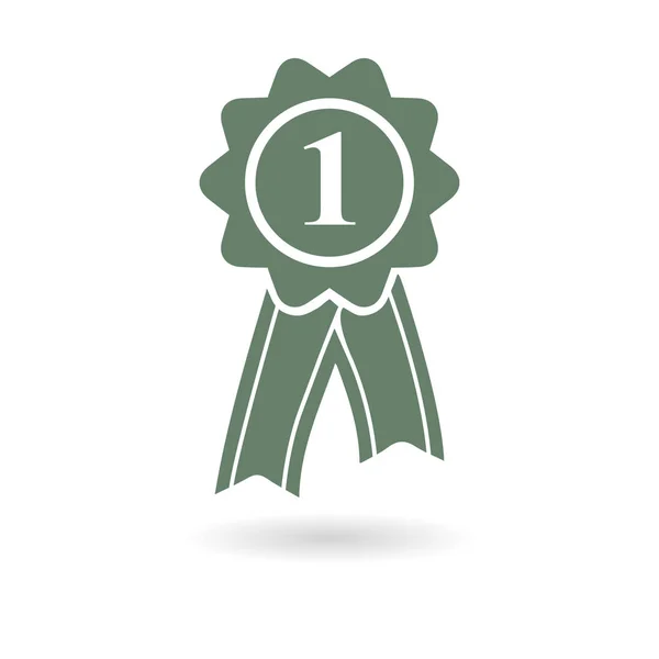 Κονκάρδα Κορδέλες Εικονίδιο Βραβείο Rosette Κορδέλα Simbol — Διανυσματικό Αρχείο