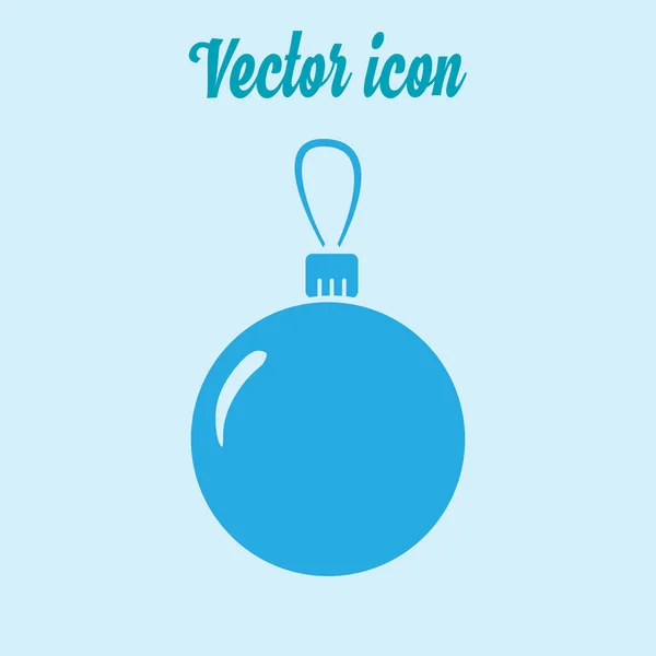 Ícone Bolas Natal Decoração Ano Novo Todos Para Celebrar Ano — Vetor de Stock