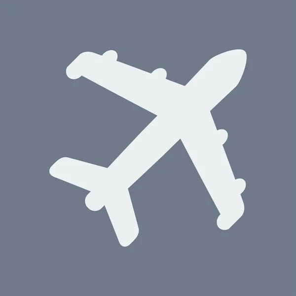 Plane Icon Travel Symbol Airplane Plane Bottom Sign — Stock Vector