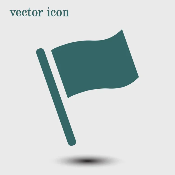 Flaggensymbol Ortsmarkierungssymbol Flacher Designstil — Stockvektor