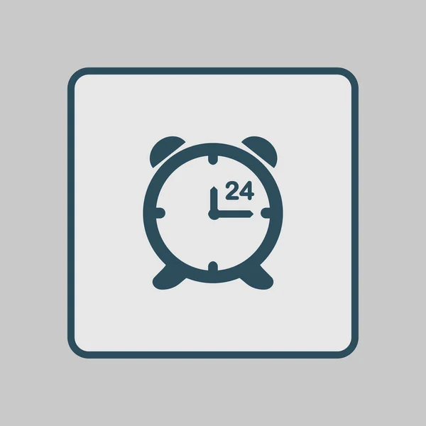Horario Atención Día Cara Reloj Estilo Diseño Plano — Archivo Imágenes Vectoriales