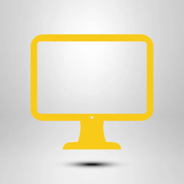 Computer Display Tegn Ikon Flad Design Stil – Stock-vektor