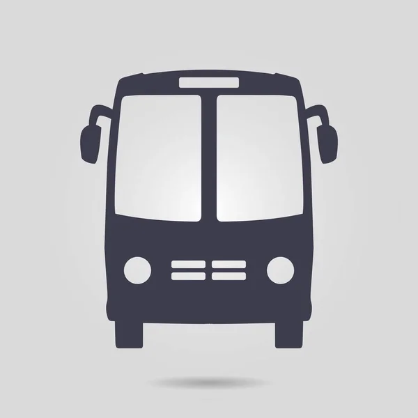 Icône Bus Symbole Bus Scolaire Trafic Touristique International Véhicules Confortables — Image vectorielle