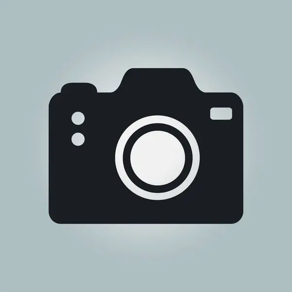 Photo Camera Symbol Dslr Camera Sign Icon Digital Camera Flat — Stock Vector