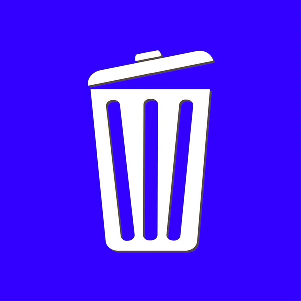 Ícone Lata Lixo Excluir Mover Para Lixeira Limpar Espaço Disco — Vetor de Stock