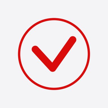 Evet işareti sembolü.