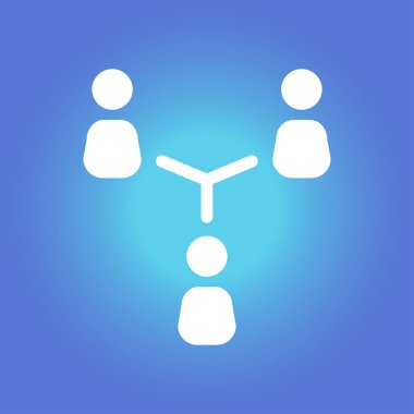 İletişim kavramı, vektör çizim basit simgesi