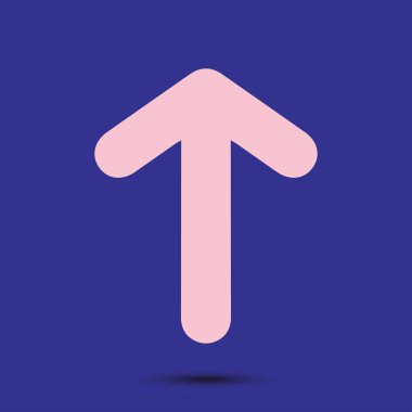 Ok simgesi. Kara navigasyonu için işaretçi yönünü.