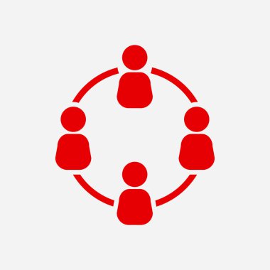 İletişim konsepti. Sosyal ağ tek simgesi. Küresel teknoloji İş dünyasındaki sosyal bağlantılar ağı.