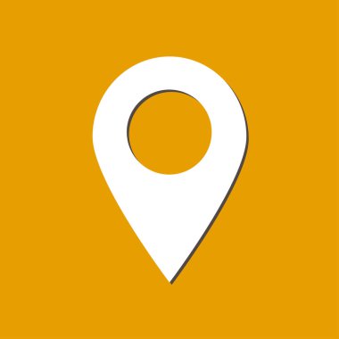 Basit gezinme simgesi, vektör illüstrasyonu