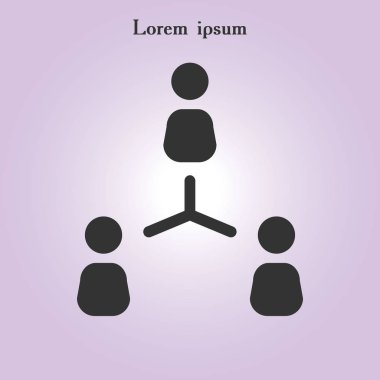 İletişim konsepti. Sosyal ağ tek simgesi. Küresel teknoloji İş dünyasındaki sosyal bağlantılar ağı.