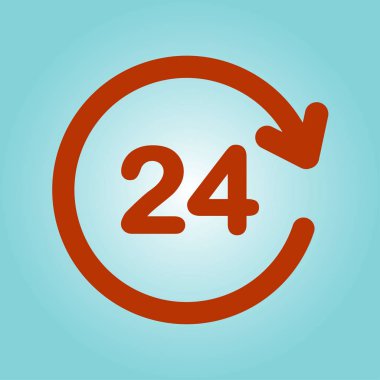 Saat saat etrafında bir gün simgesini açın..