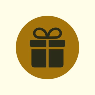 Hediye kutusu simgesi. Hediye - kişisel bir teklif. Hediye paketleri.