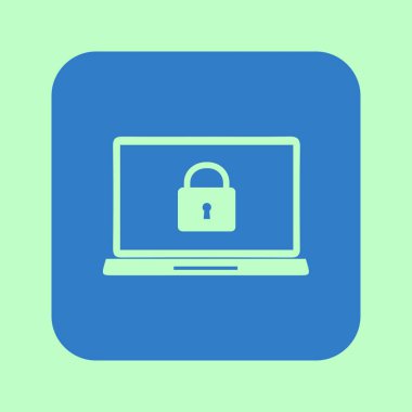 Internet güvenlik kavramı simgesi. Kimlik ve koruma simgesi.