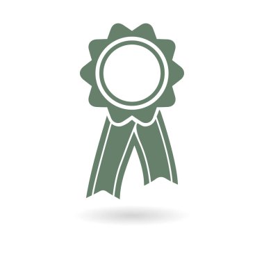  Kurdele simgesi ile rozet. Ödülü rozet şerit erkek ile.