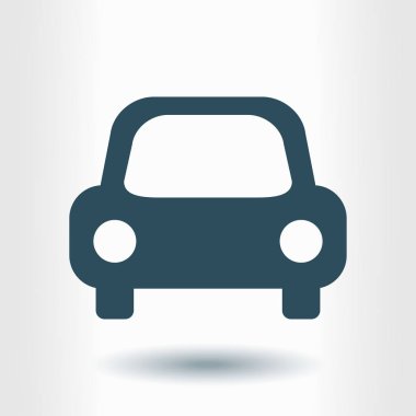 Taşıma simgesi. Araba işareti. Teslimat taşıma sembolü.