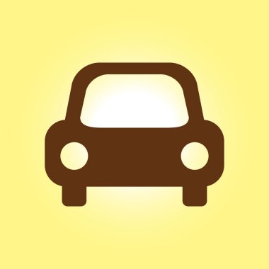 Taşıma simgesi. Araba işareti. Teslimat taşıma sembolü.