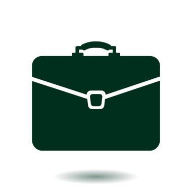 Evrak çantası ikonu, vektör illüstrasyonu. düz tasarım biçimi. 