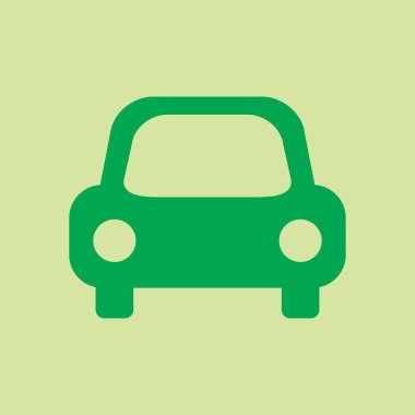 Taşıma simgesi. Araba işareti. Teslimat taşıma sembolü.