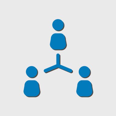 İletişim konsepti. Sosyal ağ tek simgesi. Küresel teknoloji İş dünyasındaki sosyal bağlantılar ağı.