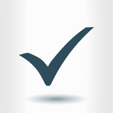 Basit işaretleme simgesi, vektör illüstrasyonu