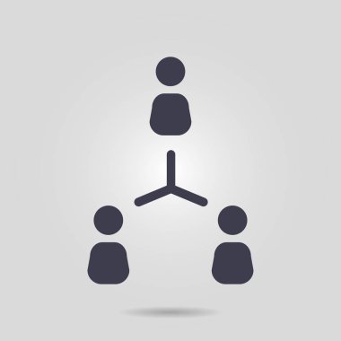 İletişim kavramı, vektör çizim basit simgesi