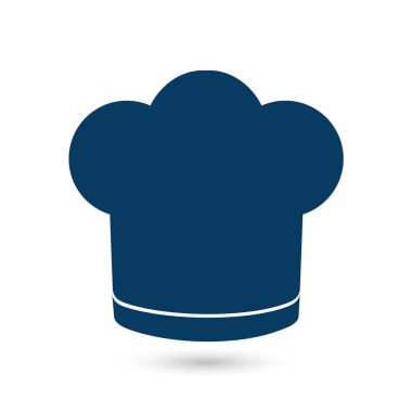 Chef şapka işareti simgesi. Şapka pişirme sembolü.