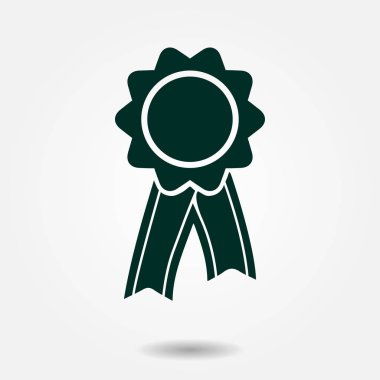  Kurdele simgesi ile rozet. Ödülü rozet şerit erkek ile.